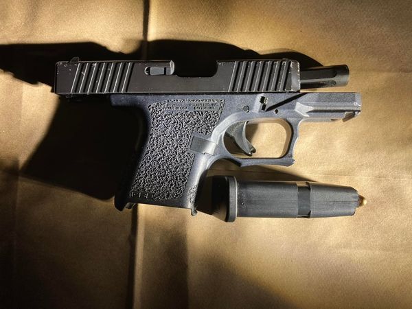 Ghost gun found during traffic stop in Greenfield Monday morning. 