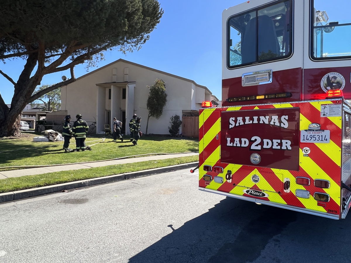 Salinas Fire Department responding to mattress fire on Friday. 