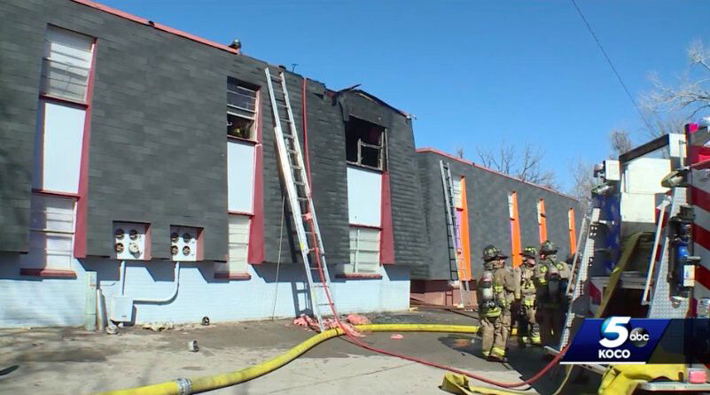 <i>KOCO</i><br/>An angry tenant at an apartment complex in Oklahoma City lit the building on fire.