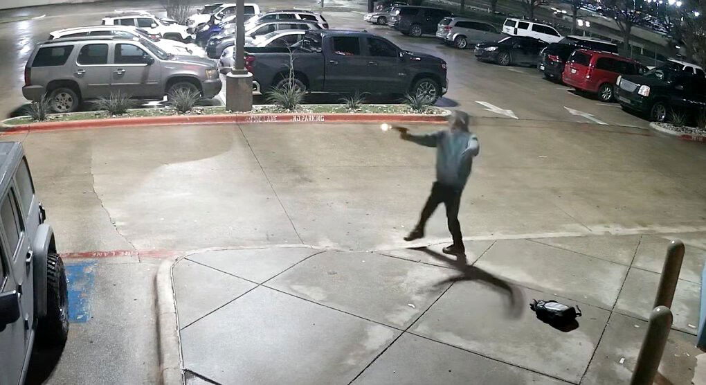 <i>Mesquite Police Dept./KTVT</i><br/>Officials with the Mesquite Police Department have released video of a shootout that happened between officers and a suspect on March 14.