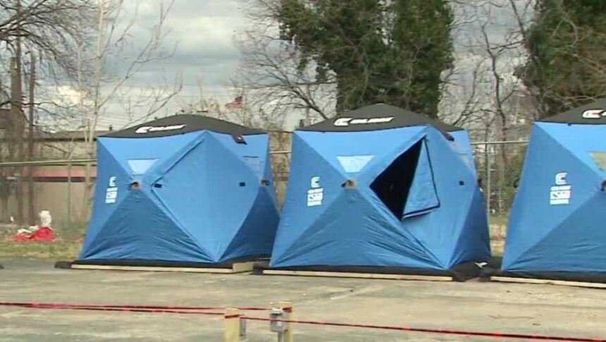 <i>WLKY</i><br/>Louisville's new outdoor safe space for the homeless in the city is getting ready to open.