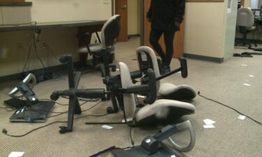 A disgruntled employee broke into the Convergence Resource Center and trashed the place. That suspect is still on the run.