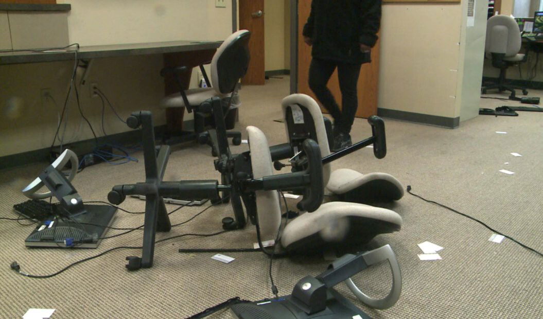 <i>WDJT</i><br/>A disgruntled employee broke into the Convergence Resource Center and trashed the place. That suspect is still on the run.