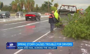 Three people were hospitalized on Monday after they stopped to help the driver of a crashed car near Selma and were hit by another vehicle that lost control.