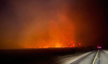 A rapidly growing fire in West Texas has charred more than 38
