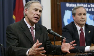 Greg Abbott is pictured in 2015. A Texas appeals court reinstated a temporary injunction on March 22 ensuring families seeking gender-affirming care for their trans children cannot be investigated by state authorities.