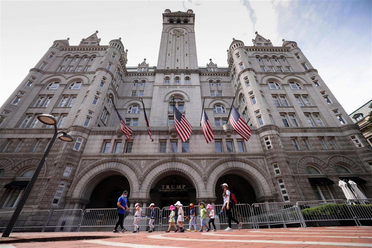 <i>Kevin Dietsch/Getty Images</i><br/>The General Services Administration has approved the buyer of the lease for the Trump Organization's luxury hotel in Washington.