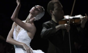 Ballet dancer Olga Smirnova during a performance at the Bolshoi Theatre