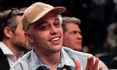 Comedian Pete Davidson at an NBA basketball game Tuesday