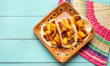 Start the day off by making a delicious breakfast of traditional Mexican chorizo with potato tacos.
