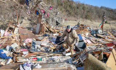 Cleanup efforts are underway in Winterset