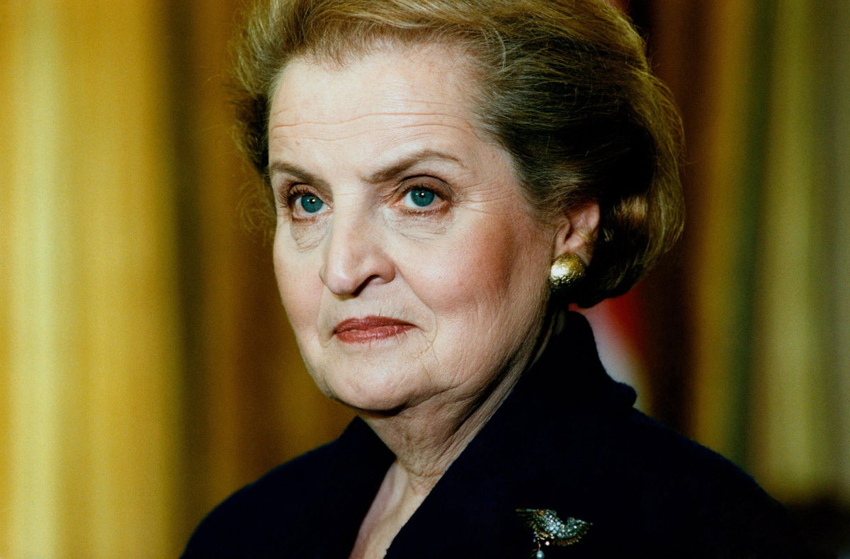 Madeleine Albright, the 64th Secretary of State, was the first female to hold the office and is the highest ranking female government official in the history of the United States. (Photo by © Wally McNamee/CORBIS/Corbis via Getty Images)