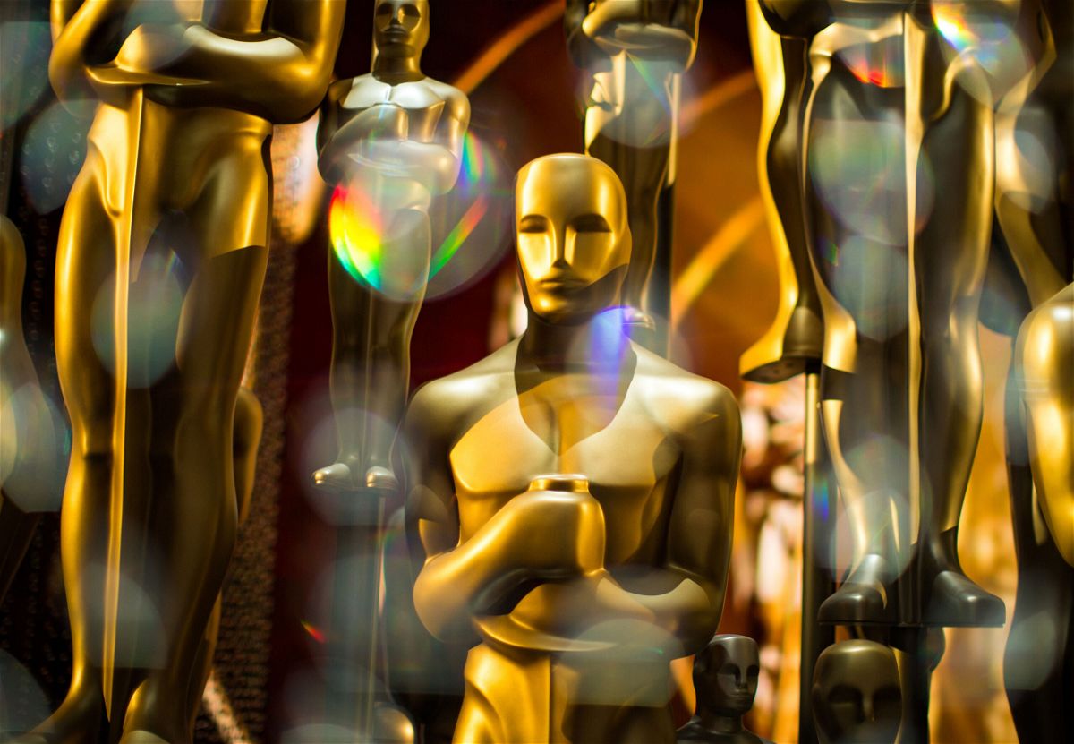 <i>Christopher Polk/Getty Images</i><br/>Oscar statues are seen backstage during the 88th Annual Academy Awards at Dolby Theatre in February 2016. Ratings for the 94th Academy Awards increased 56% from last year's show.