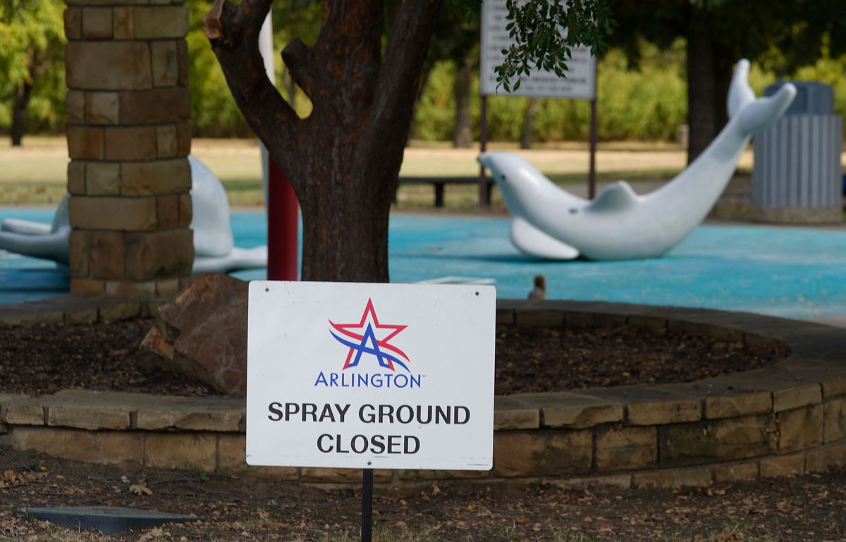 <i>LM Otero/AP</i><br/>Don Misenhimer Park splash area was closed in September 2021 after the child became infected.