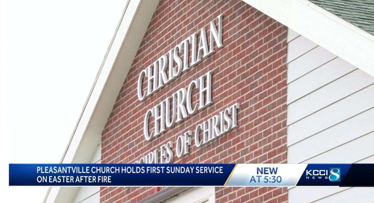 <i>KCCI</i><br/>After a devastating fire burnt down a church in Iowa two years ago