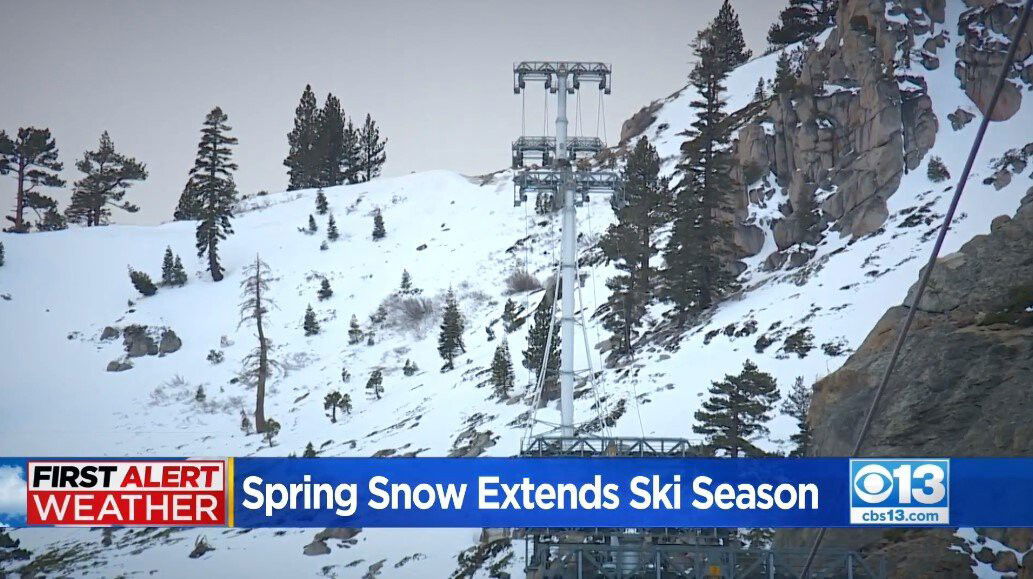 <i>KOVR</i><br/>A surprise spring snowstorm is underway in the Sierra