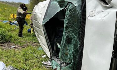 A Clarksville woman said she didn't think twice when she rushed to pull people from an overturned van on Interstate 40.