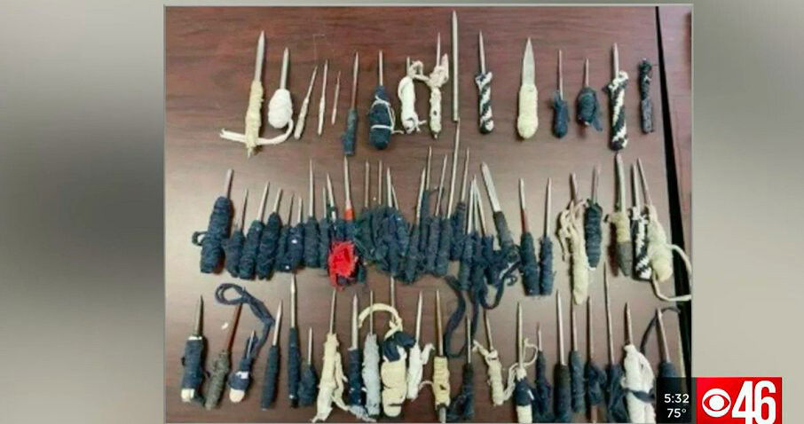 <i>WGCL</i><br/>Nearly 100 weapons were uncovered in a massive jail shakedown.