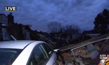 After a house exploded overnight in Plum Borough