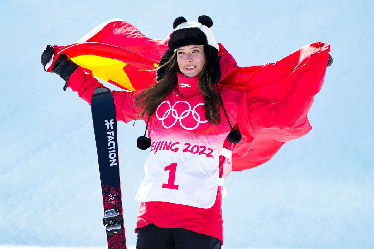 <i>Fred Lee//Getty Images</i><br/>China's Winter Olympics superstar Eileen Gu