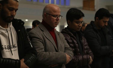 Muslims praying