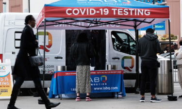 A Covid-19 testing site stands on a Brooklyn street corner in New York. Many states are scaling back on how often they report key Covid-19 statistics.