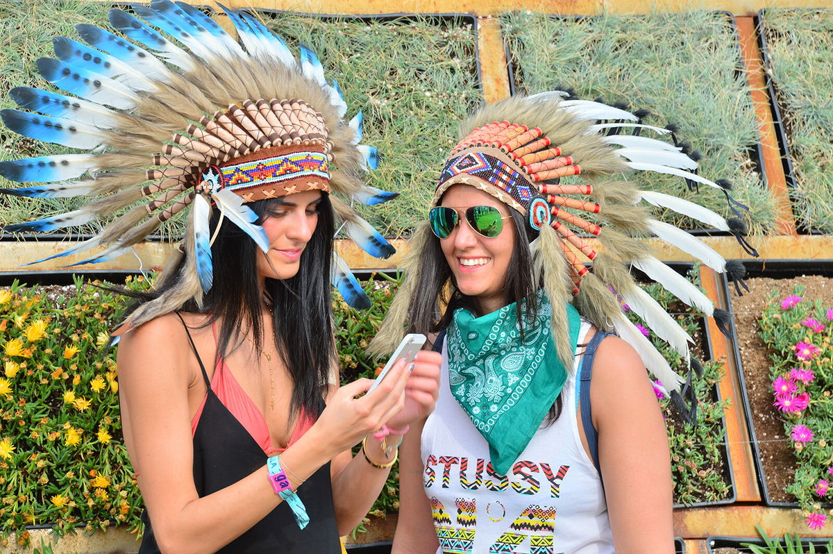 <i>Frazer Harrison/Getty Images for Coachella</i><br/>Guests attend Coachella in 2014.