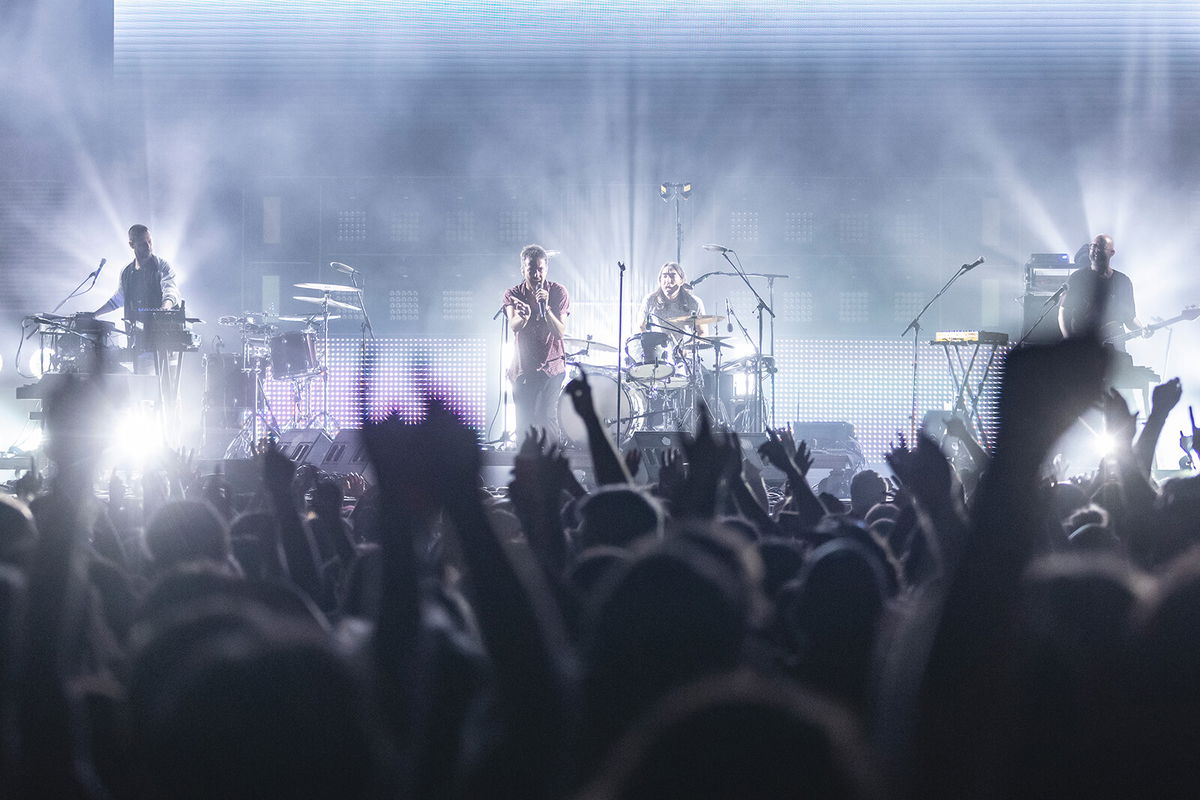 <i>Xavi Torrent/Getty Images</i><br/>View of the crowd at the concert of Vetusta Morla during the Vida Festival on July 1