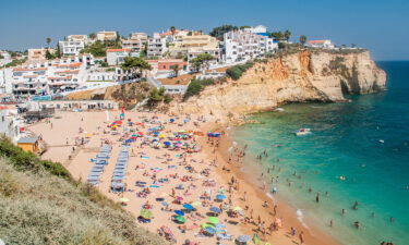 The beach in Carvoeiro