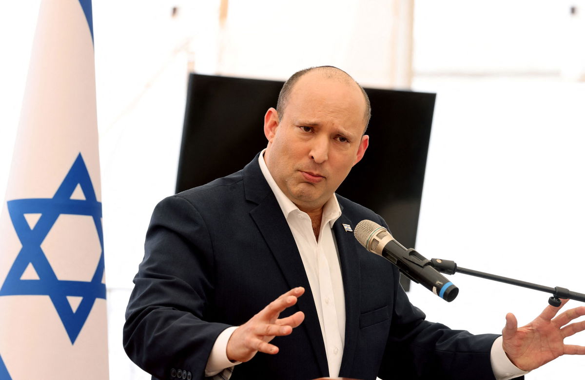 <i>MENAHEM KAHANA/AFP/AGetty Images</i><br/>Israeli Prime Minister Naftali Bennett is pictured. Israel's government was dealt a major blow when coalition chairwoman Idit Silman resigned