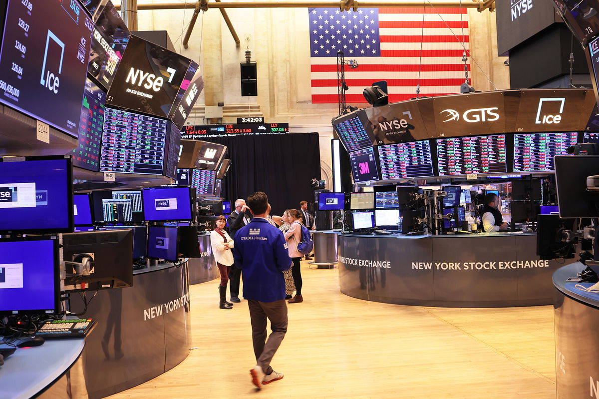 <i>Michael M. Santiago/Getty Images</i><br/>Traders work on the floor of the New York Stock Exchange on April 12 in New York City. Stock markets are turbulent and Morgan Stanley is warning clients the ride is about to get even bumpier.