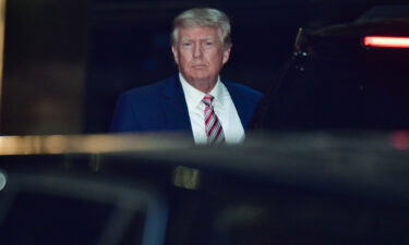 Former President Donald Trump leaves Trump Tower in New York City in October 2021. Elon Musk's quest to become a social media mogul is dealing a blow to Trump's social venture.