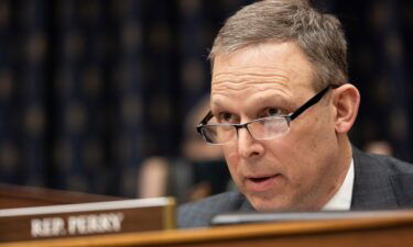 Rep. Scott Perry speaks as Secretary of State Antony Blinken testifies before the House Committee On Foreign Affairs