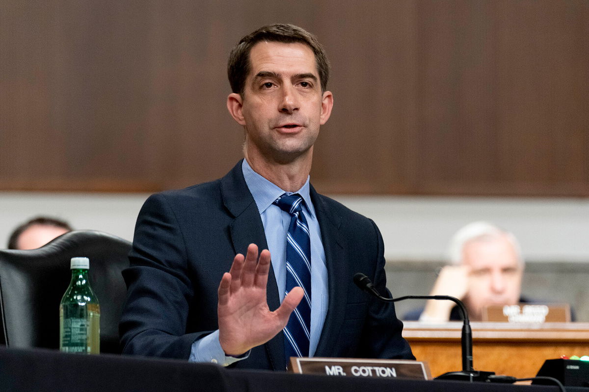 <i>Andrew Harnik/Pool/Getty Images</i><br/>Sen. Tom Cotton