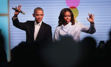 Spotify and former president Barack Obama and first lady Michelle Obama will not be inking a new deal. The Obamas are shown here on October 31