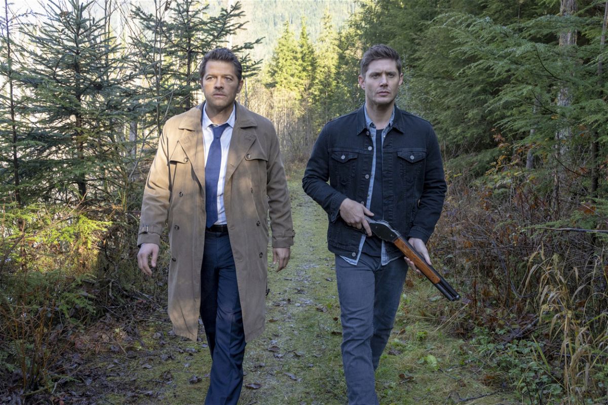<i>CW Network/Everett Collection</i><br/>Misha Collins as Castiel and Jensen Ackles as Dean in 