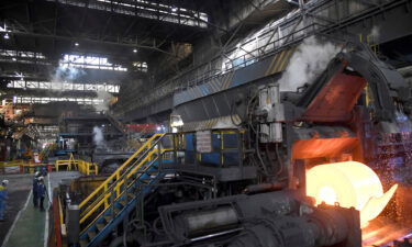 Some big Indian businesses are joining the exodus from Russia. The interior of the Tata Steel plant in Port Talbot