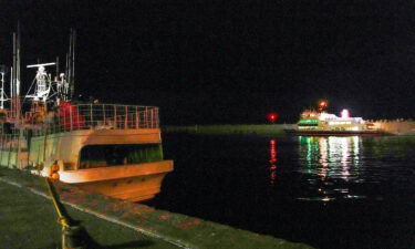 A fishing port from which a tour boat left and then went missing in Shari