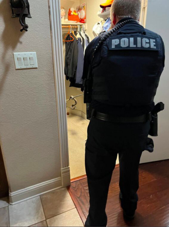 <i>@SouthlakeDPS/KTVT</i><br/>Southlake police officers removed a snake from a woman's shoe closet over the weekend.