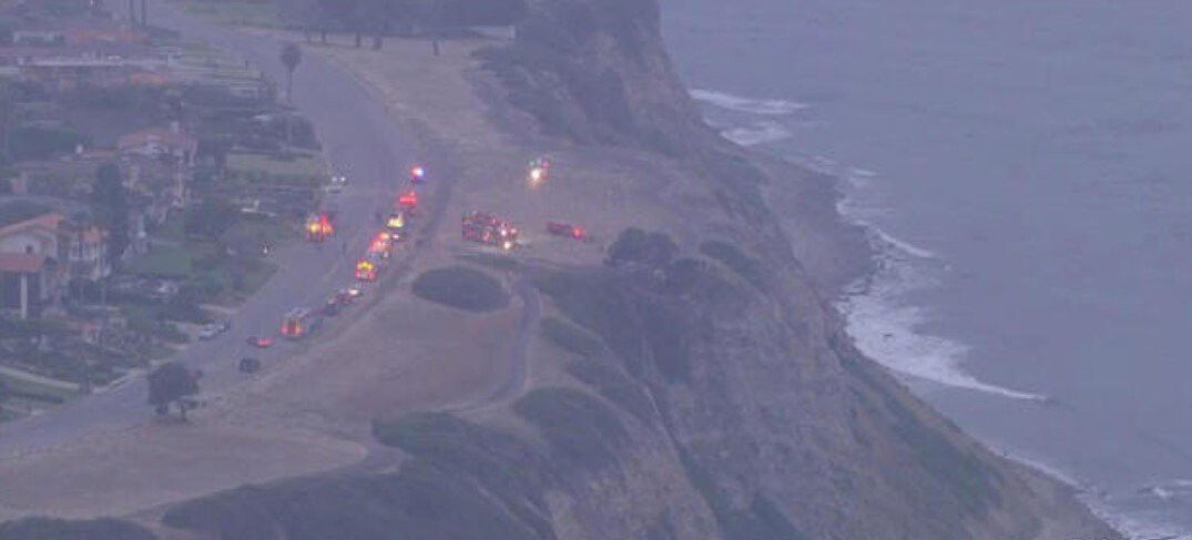 <i>KCAL/KCBS</i><br/>One person is dead and three others injured Monday after falling down a cliff in the Palos Verdes Estates area.