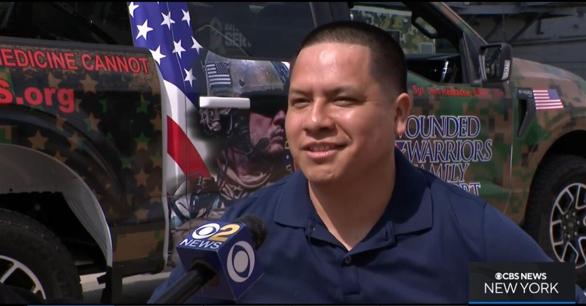 <i>WCBS</i><br/>A New York City veteran and double-amputee was honored Friday and gifted a new truck
