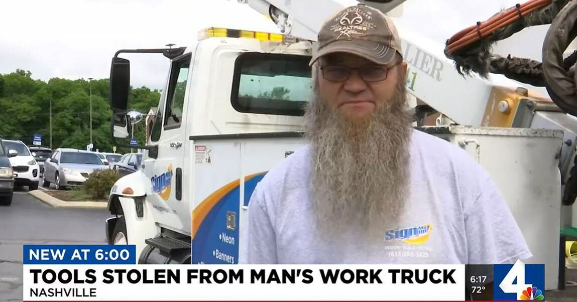 <i>WSMV</i><br/>The stolen tools belonged to Sign Me Up LLC employee Scottie Turner.