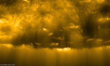 The sun's south pole was observed by the orbiter on March 30 in its highest-resolution look yet at this mysterious region.