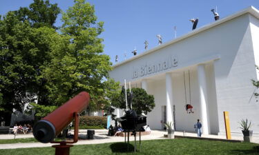 A view shows the entrance to the "Giardini"