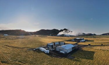 The Climeworks carbon dioxide removal site in Iceland.