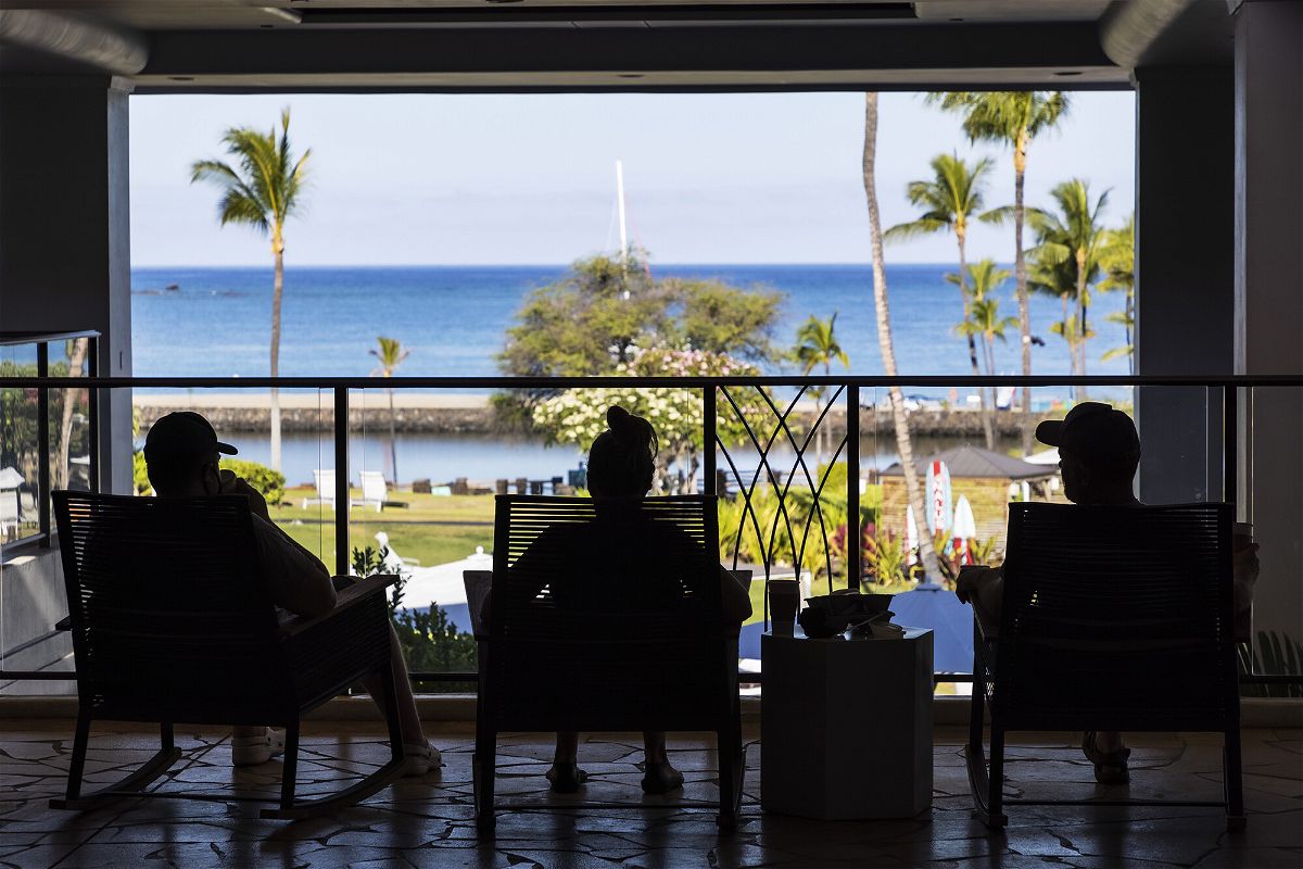<i>Ted Soqui/SIPA USA/Reuters</i><br/>Seen here are guests sitting at the Waikoloa Beach Marriott Resort on May 23 in Waikoloa Beach