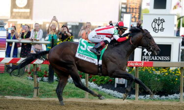 José Ortiz atop Early Voting wins the 147th running of the Preakness Stakes horse race.