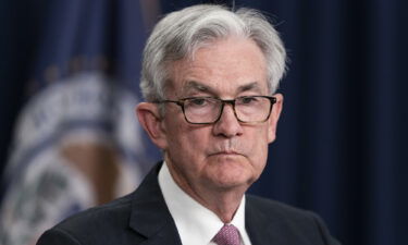 Federal Reserve Board Chair Jerome Powell pauses while speaking during a news conference at the Federal Reserve