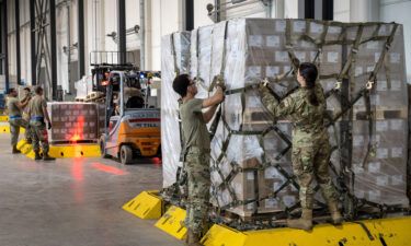 The baby formula arriving on a US military aircraft from Germany will be distributed to areas around the country where there is the most acute need