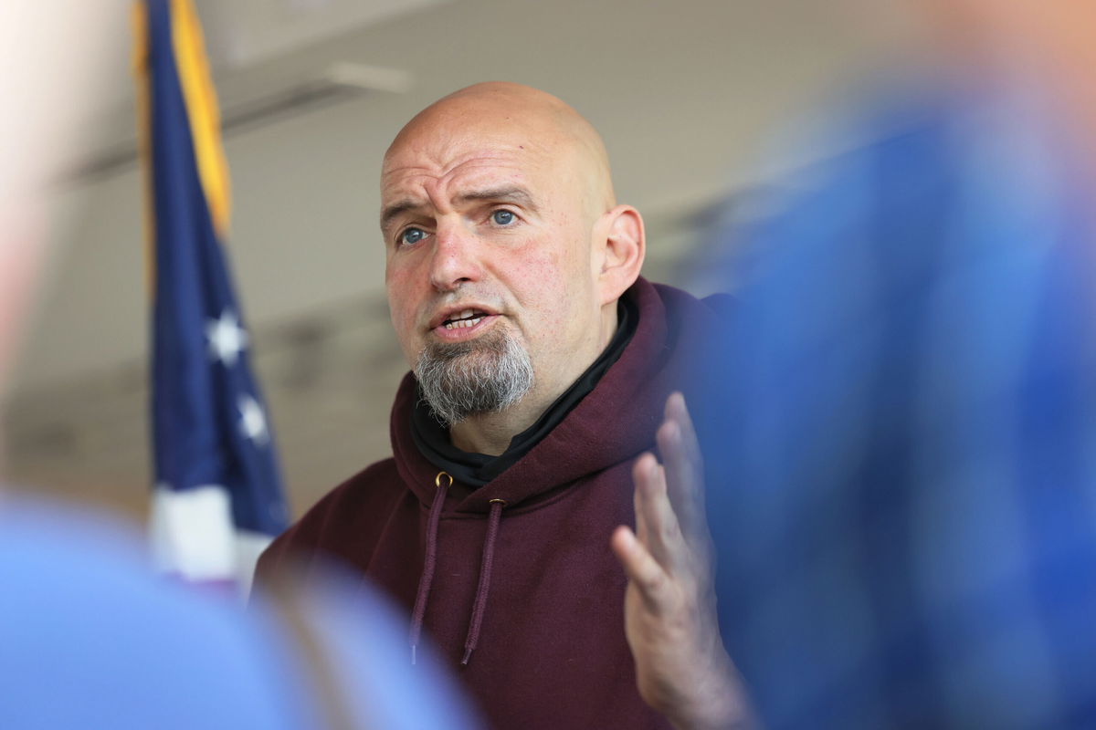 <i>Michael M. Santiago/Getty Images</i><br/>Pennsylvania Lt. Gov. John Fetterman pictured here